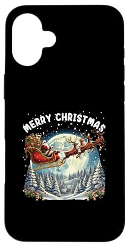 Hülle für iPhone 16 Plus Weihnachts Shirt Feiertage Geschenk Geschenkidee Nikolaus von Weihnachtsgeschenke Geschenkidee Santa Xmas Elch