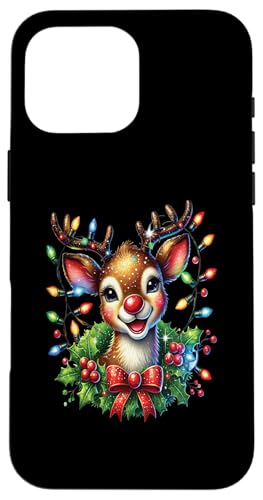 Hülle für iPhone 16 Pro Max Weihnachts Shirt Feiertage Geschenk Geschenkidee Nikolaus von Weihnachtsgeschenke Geschenkidee Santa Xmas Elch