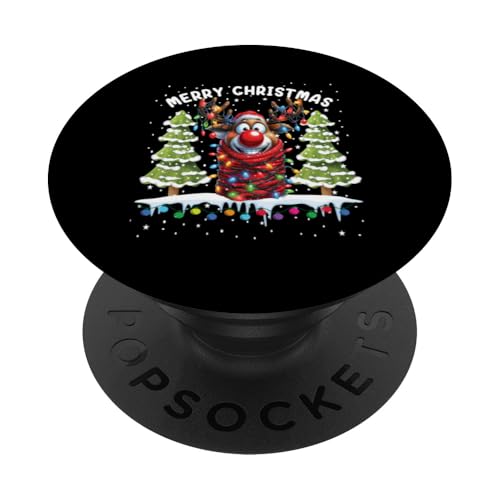 Weihnachts Shirt Damen Geschenk Geschenkidee Nikolaus Herren PopSockets Klebender PopGrip von Weihnachtsgeschenke Geschenkidee Santa Xmas Elch