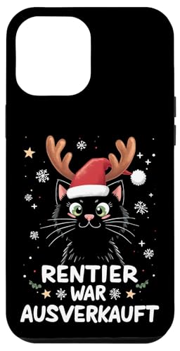 Hülle für iPhone 12 Pro Max RENTIER WAR AUSVERKAUFT Weihnachtskatze von Weihnachtskatze Design