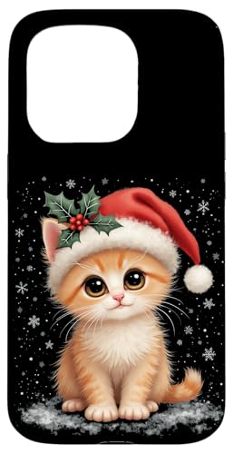 Hülle für iPhone 15 Pro Weihnachtskatze von Weihnachtskatze Design