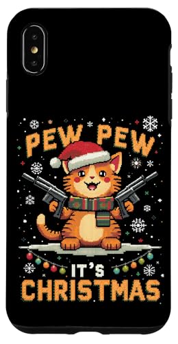 Hülle für iPhone XS Max PEW IT'S CHRISTMAS Weihnachtskatze von Weihnachtskatze Design