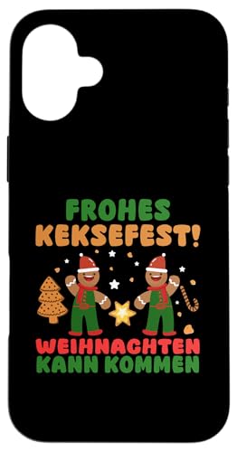 Hülle für iPhone 16 Plus Weihnachtsmann Weihnachten Weihnachtsfest Plätzchen von Weihnachtsplätzchen Weihnachtself Weihnachtsfeier