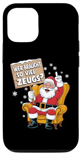 Hülle für iPhone 12/12 Pro Weihnachten Shirt Lustige Sprüche Weihnachtsmann Santa Claus von Weihnachtsshirt Anti Weihnachten TShirt Lustig Fun