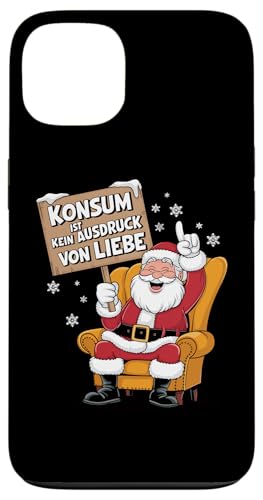 Hülle für iPhone 13 Weihnachten Shirt Lustige Sprüche Weihnachtsmann Santa Claus von Weihnachtsshirt Anti Weihnachten TShirt Lustig Fun