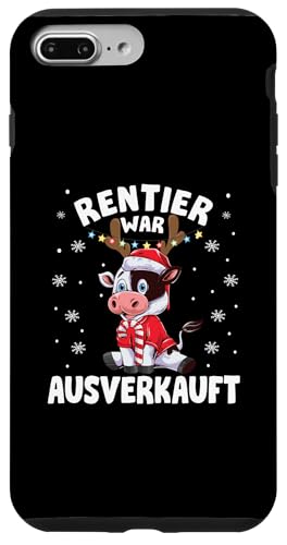 Hülle für iPhone 7 Plus/8 Plus Weihnachten T-Shirt Damen Geschenke Elch Lustiges Weihnachts von Weihnachtsshirt Weihnachten Outfit Bekleidung Xmas