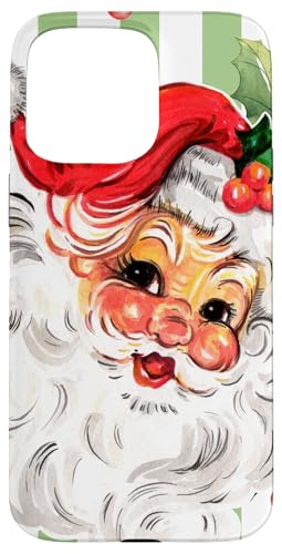 Hülle für iPhone 15 Pro Max Weihnachtsmann-Weihnachtsstreifen von Weihnachtswahnsinn