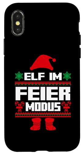 Hülle für iPhone X/XS Weihnachtself Weihnachten Weihnachtsmann Feier Elf von Weihnachtszeit Weihnachten Elfen