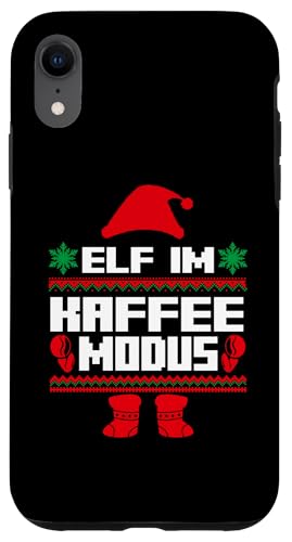 Hülle für iPhone XR Weihnachtself Weihnachten Weihnachtsmann Kaffee Elf von Weihnachtszeit Weihnachten Elfen