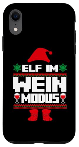 Hülle für iPhone XR Weihnachtself Weihnachten Weihnachtsmann Wein Elf von Weihnachtszeit Weihnachten Elfen