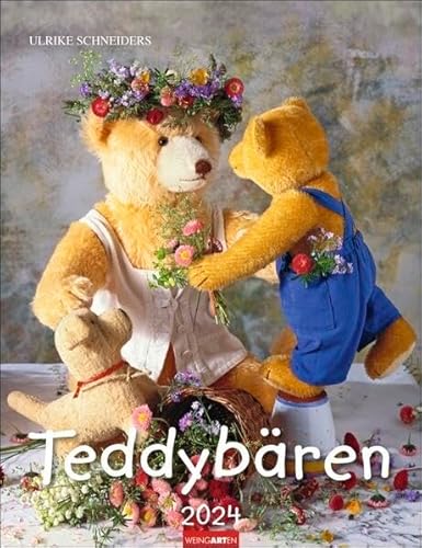 Teddybären-Kalender 2024. Foto-Wandplaner mit niedlichen Teddys. Jeden Monat ein liebevoll arrangiertes Bären-Foto im Format 30x39 cm. Mit Platz zum Eintragen. von Weingarten in Athesia Kalenderverlag GmbH