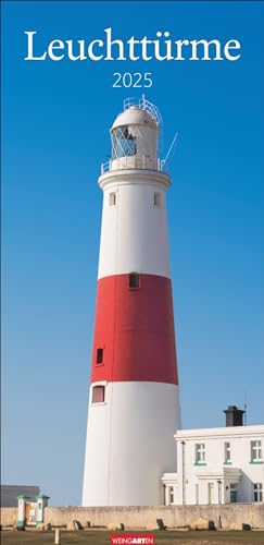 Leuchttürme - Kalender 2025 - Weingarten-Verlag - Fotokalender im Vertikalformat - Wandkalender mit atemberaubenden Leuchtturm-Fotografien - 33 cm x 68 cm von Weingarten