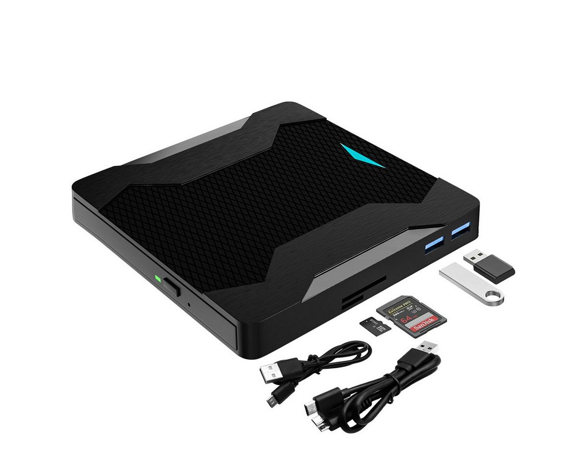 Welikera Externes CE/DVD-Laufwerk, USB 3.0 Typ-C DVD/CD-Brenner-Laufwerk DVD-Brenner von Welikera