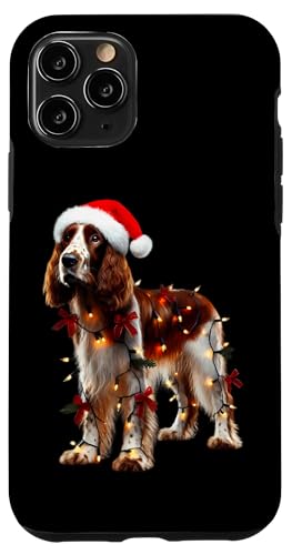 Hülle für iPhone 11 Pro Walisischer Springer Spaniel Hund Weihnachtsmannmütze Weihnachtsbeleuchtung Besitzer von Welsh Springer Spaniel Dog Christmas Products