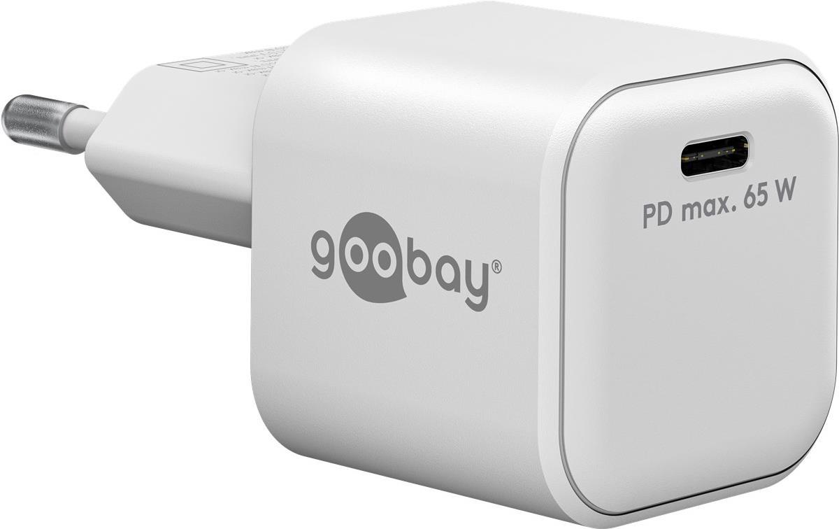 Goobay 65370 Ladegerät für Mobilgeräte Kopfhörer - Laptop - Smartphone - Tablet Weiß AC Schnellladung Drinnen (65370) von Wentronic