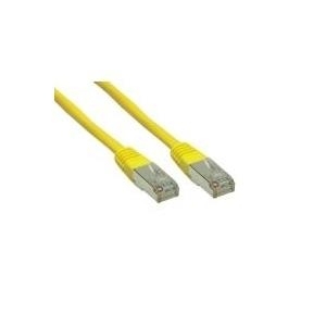 Goobay CAT 6 Patchkabel, S/FTP (PiMF), Gelb, 1 m - CCA Kupfergemisch (95473) von Wentronic