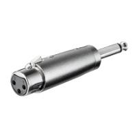 Wentronic Goobay XLR- Adapter - XLR-Buchse (3-Pin) > Klinke 6,35 mm-Stecker (2-Pin, Mono) (27451) von Wentronic