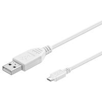 Wentronic goobay - USB-Kabel - Micro-USB Type B (S) bis USB (S) - USB2.0 - 3,0m - wei� (96194) von Wentronic