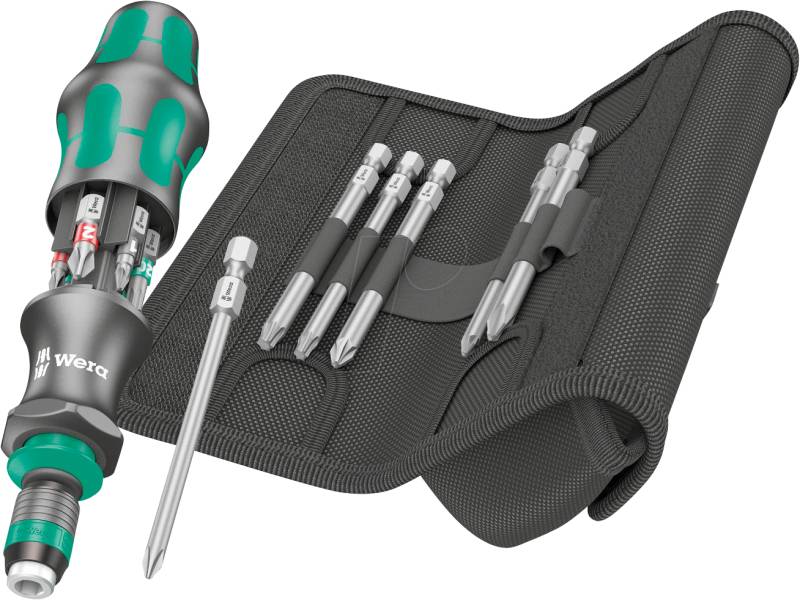 WERA 05051017001 - Schraubendrehersatz, Tool Finder 2 mit Tasche, 13-teilig von Wera