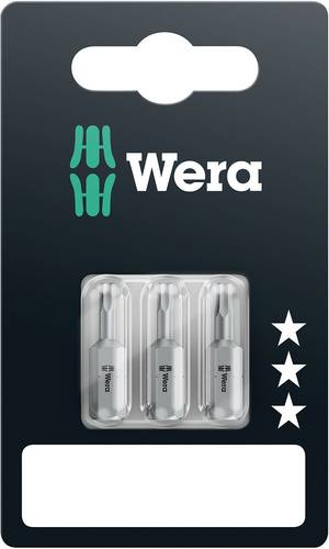 Wera 840/1 Z Set SB SiS Sechskant-Bit 2.0 mm, 2.5 mm, 3mm Werkzeugstahl legiert, zähhart D 6.3 3St. von Wera