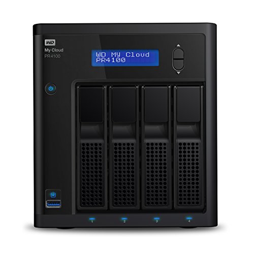 WD 16 TB My Cloud Pro PR4100 Pro Serie 4-Bay Network Attached Storage - NAS - WDBNFA0160KBK-EESN von Western Digital