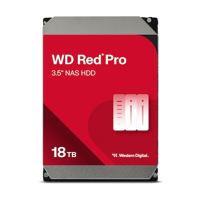 WD Red Pro WD181KFGX NAS HDD - 18 TB 7200 rpm 512 MB 3,5 Zoll SATA 6 Gbit/s CMR von Western Digital