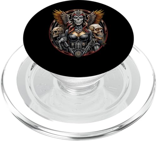 Biker Motorrad Freak Chopper Rider Cruiser Rocker Roadtrip PopSockets PopGrip für MagSafe von Wheelie Motorcycle Club Biker Frock Biker Meeting