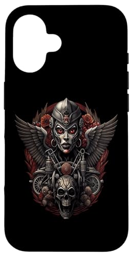 Hülle für iPhone 16 Biker Motorrad Freak Chopper Rider Cruiser Rocker Roadtrip von Wheelie Motorcycle Club Biker Frock Biker Meeting