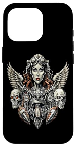 Hülle für iPhone 16 Pro Biker Motorrad Freak Chopper Rider Cruiser Rocker Roadtrip von Wheelie Motorcycle Club Biker Frock Biker Meeting