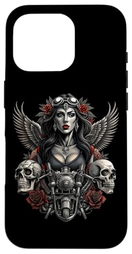 Hülle für iPhone 16 Pro Biker Motorrad Freak Chopper Rider Cruiser Rocker Roadtrip von Wheelie Motorcycle Club Biker Frock Biker Meeting