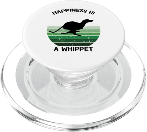 Glück ist ein Whippet PopSockets PopGrip für MagSafe von Whippet Dog Life Mom Messy Bun T-Shirt