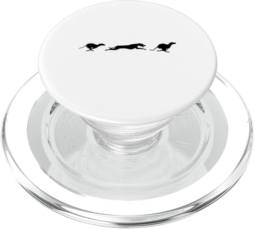 süßer Whippet läuft PopSockets PopGrip für MagSafe von Whippet Dog Life Mom Messy Bun T-Shirt