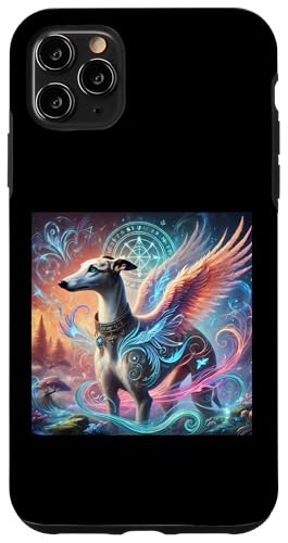 Hülle für iPhone 11 Pro Max Englisches Whippet Shirt Miniatur Whippet Mama Rosa Einhorn Hund von Whippet Gifts and Doggie Shirts