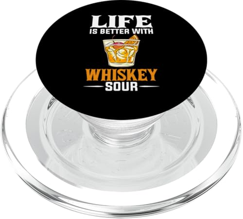 Whiskey Sour Lustiges Cocktailgetränk Rezept PopSockets PopGrip für MagSafe von Whiskey Sour