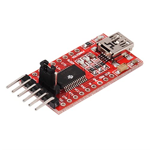 Whisverse FT232RL Modul USB to TTL 5V 3.3V Debugger Download Kabel zum Seriellen Adaptermodul für, FT232RL Rot von Whisverse