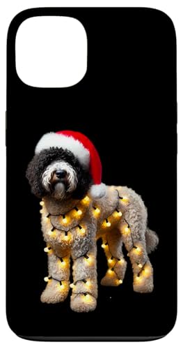 Hülle für iPhone 13 Weiße Lagotto Romagnolo Weihnachtsmannmütze Weihnachtsbeleuchtung Hundebesitzer von White Lagotto Romagnolo Christmas Products