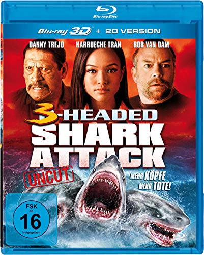 3-Headed Shark Attack 3D: Mehr Köpfe = Mehr Tote! (uncut Version) [3D Blu-ray] von White Pearl Movies / daredo (Soulfood)