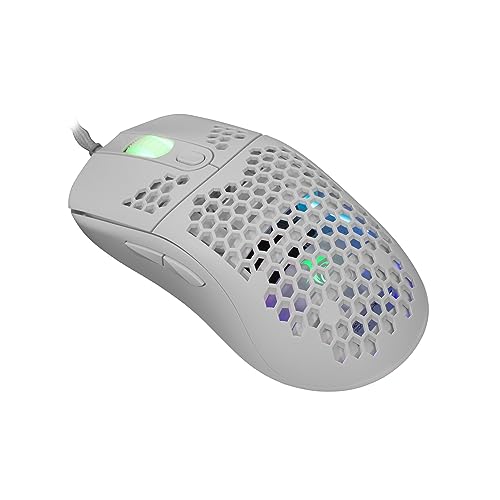 White Shark Gaming Mouse Galahad RGB 6400 6D DPI Bianco Bianco von White Shark