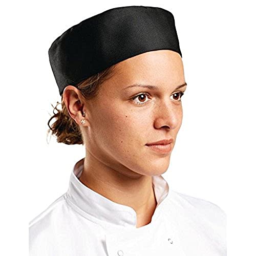 Whites Chefs Apparel A206-L Kochmütze mit Totenkopf-Motiv, Schwarz von Whites Chefs Clothing