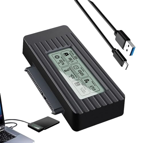 Externer Festplattenadapter, Festplattenadapter - Festplattenwiederherstellungstool Externer Festplattenleser,USB-Festplattenadapter für Laptops, Tablets, Desktops, Zuhause, Büros von Whnbuij