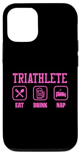 Hülle für iPhone 15 Sarkastischer Triathleten-Witz Essen Trinken Nickerchen von Wholesome Napping Essentials For Nap Time