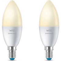 WiZ 40W E14 Kerzenform Tunable Weiß 2er-Pack - weiß von WiZ