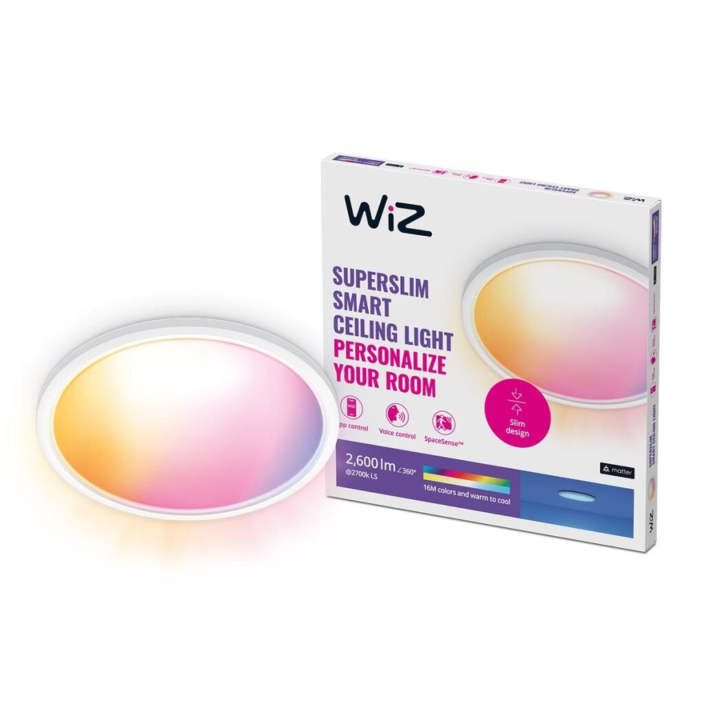 Wiz - SuperSlim WiZ Deckenleuchte 22W - Intelligente RGB-Beleuchtung von WiZ