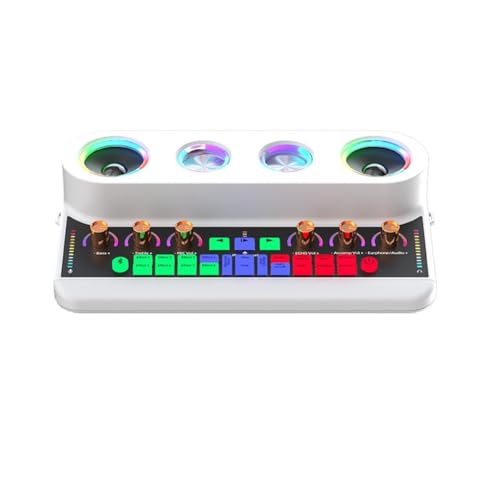 Widybord S20 Professionelle Audio-Soundkarte mit Anpassbarem Soundmodul, Musikkarte, Externes Audio-Interface für Live-Soundkarte, Einfache Installation, Einfach zu Bedienen, C von Widybord