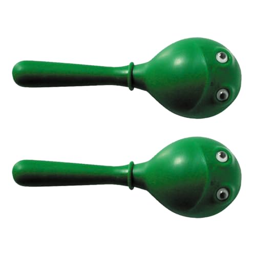 TrellaTon® Frosch-Maracas, 14 cm, 1 Paar, Kunststoff I Wiemann Lehrmittel von Wiemann Lehrmittel