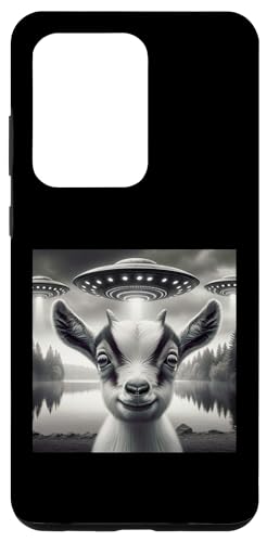 Hülle für Galaxy S20 Ultra Lustige Ziegen-UFO-Kunst-Illustration – Ziegenliebhaber von Wierd UFO Gifts and Funny Shirts