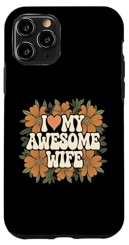 Ich liebe meine tolle Frau Ehemann Floral Clothing Gatte Hülle für iPhone 11 Pro von Wife Presents Clothing