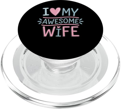 Ich liebe meine tolle Frau Liebender Ehemann Lustige verspielte Familie PopSockets PopGrip für MagSafe von Wife Presents Clothing