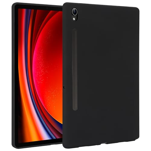 Wigento Für Samsung Galaxy Tab S9 / S9 FE TPU Silikon Hülle Tablet Case Ultra dünn Cover Schwarz von Wigento