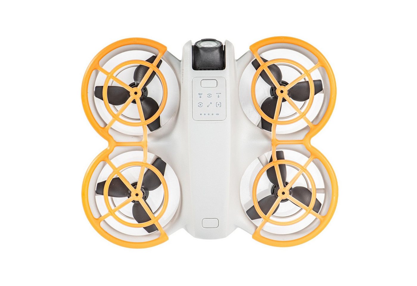 Wigento Für DJI Neo Drohne Propeller Anti Kollisionsfunktion Schutzring Orange Zubehör Drohne von Wigento